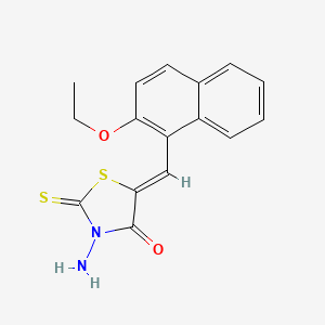 3-amino-5-[(2-ethoxy-1-naphthyl)methylene]-2-thioxo-1,3-thiazolidin-4-one