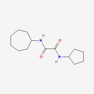 molecular formula C14H24N2O2 B5242389 N-cycloheptyl-N'-cyclopentylethanediamide 