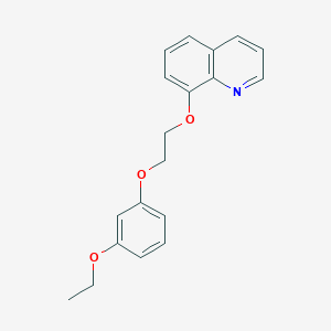 molecular formula C19H19NO3 B5242399 8-[2-(3-ethoxyphenoxy)ethoxy]quinoline 