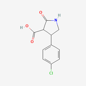 4-(4-chlorophenyl)-2-oxo-3-pyrrolidinecarboxylic acid