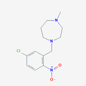 1-[(5-Chloro-2-nitrophenyl)methyl]-4-methyl-1,4-diazepane