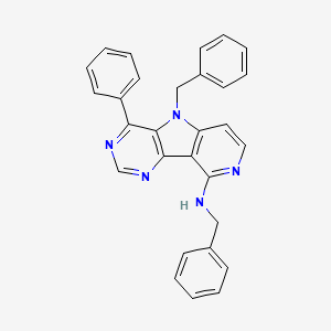 N,8-dibenzyl-6-phenyl-3,5,8,12-tetrazatricyclo[7.4.0.02,7]trideca-1(9),2(7),3,5,10,12-hexaen-13-amine