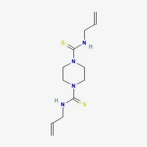 molecular formula C12H20N4S2 B5242539 Piperazine-1,4-dicarbothioic acid bis-allylamide CAS No. 54830-18-1