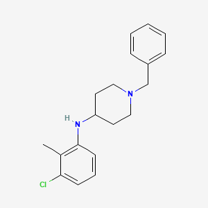 molecular formula C19H23ClN2 B5242552 1-benzyl-N-(3-chloro-2-methylphenyl)piperidin-4-amine 