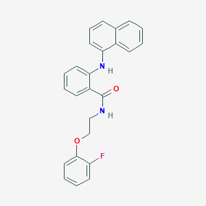 molecular formula C25H21FN2O2 B5242580 N-[2-(2-fluorophenoxy)ethyl]-2-(naphthalen-1-ylamino)benzamide 