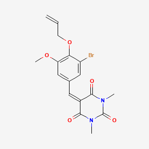 5-[4-(allyloxy)-3-bromo-5-methoxybenzylidene]-1,3-dimethyl-2,4,6(1H,3H,5H)-pyrimidinetrione