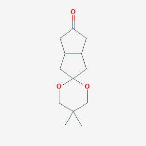 molecular formula C13H20O3 B052426 5,5-二甲基-六氢-1'H-螺[1,3-二噁烷-2,2'-戊烯]-5'-酮 CAS No. 92007-37-9
