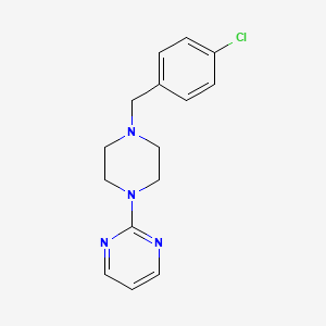 2-[4-[(4-Chlorophenyl)methyl]piperazin-1-yl]pyrimidine