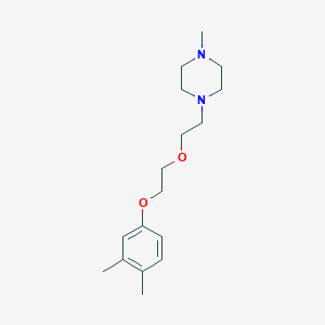 molecular formula C17H28N2O2 B5242785 1-[2-[2-(3,4-dimethylphenoxy)ethoxy]ethyl]-4-methylpiperazine 