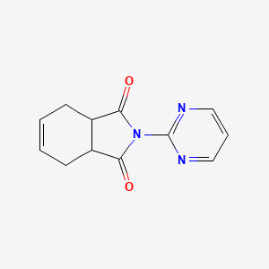 molecular formula C12H11N3O2 B5242820 2-(2-pyrimidinyl)-3a,4,7,7a-tetrahydro-1H-isoindole-1,3(2H)-dione 