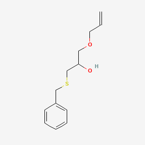 molecular formula C13H18O2S B5242839 1-Benzylsulfanyl-3-prop-2-enoxypropan-2-ol 