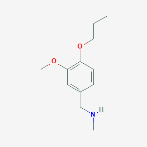 (3-methoxy-4-propoxybenzyl)methylamine