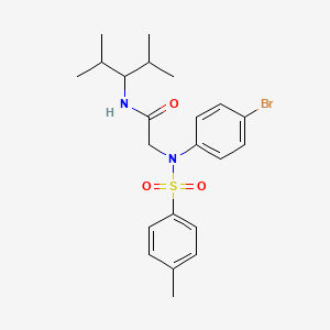 N~2~-(4-bromophenyl)-N~1~-(1-isopropyl-2-methylpropyl)-N~2~-[(4-methylphenyl)sulfonyl]glycinamide