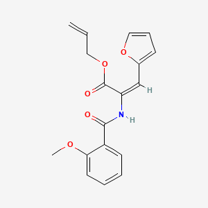 allyl 3-(2-furyl)-2-[(2-methoxybenzoyl)amino]acrylate