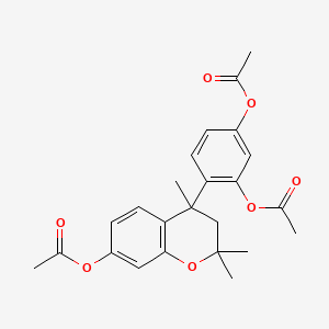 [4-(2,4-diacetyloxyphenyl)-2,2,4-trimethyl-3H-chromen-7-yl] acetate