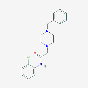 molecular formula C19H22ClN3O B5243004 2-(4-benzylpiperazin-1-yl)-N-(2-chlorophenyl)acetamide 