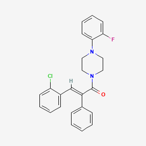 1-[3-(2-chlorophenyl)-2-phenylacryloyl]-4-(2-fluorophenyl)piperazine