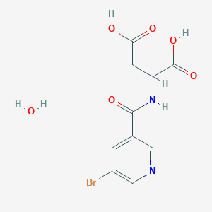 molecular formula C10H11BrN2O6 B5243041 2-[(5-Bromopyridine-3-carbonyl)amino]butanedioic acid;hydrate 