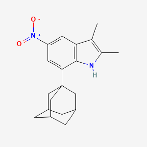 7-(1-adamantyl)-2,3-dimethyl-5-nitro-1H-indole