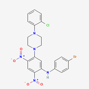 N-(4-bromophenyl)-5-[4-(2-chlorophenyl)piperazin-1-yl]-2,4-dinitroaniline