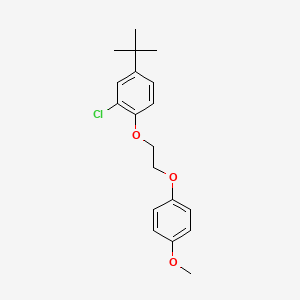 molecular formula C19H23ClO3 B5243124 4-tert-butyl-2-chloro-1-[2-(4-methoxyphenoxy)ethoxy]benzene 