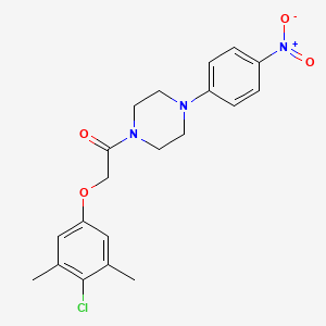 molecular formula C20H22ClN3O4 B5243136 2-(4-Chloro-3,5-dimethylphenoxy)-1-[4-(4-nitrophenyl)piperazin-1-YL]ethan-1-one 