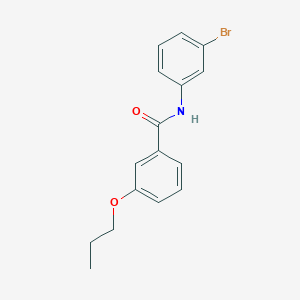 molecular formula C16H16BrNO2 B5243159 N-(3-bromophenyl)-3-propoxybenzamide 