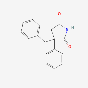 molecular formula C17H15NO2 B5243171 3-Benzyl-3-phenylpyrrolidine-2,5-dione 