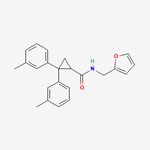 N-(2-FURYLMETHYL)-2,2-BIS(3-METHYLPHENYL)-1-CYCLOPROPANECARBOXAMIDE