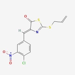 2-(allylthio)-4-(4-chloro-3-nitrobenzylidene)-1,3-thiazol-5(4H)-one