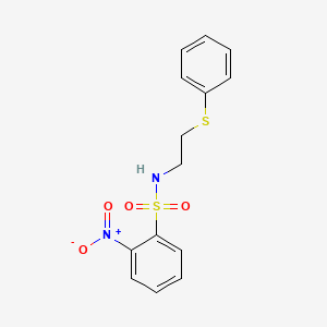 2-nitro-N-[2-(phenylthio)ethyl]benzenesulfonamide