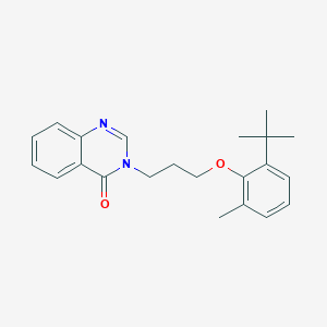 3-[3-(2-tert-butyl-6-methylphenoxy)propyl]-4(3H)-quinazolinone