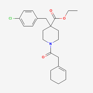 ethyl 4-(4-chlorobenzyl)-1-(1-cyclohexen-1-ylacetyl)-4-piperidinecarboxylate