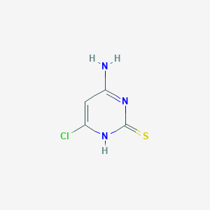 molecular formula C4H4ClN3S B052433 4-Amino-6-chloropyrimidine-2-thiol CAS No. 116230-29-6