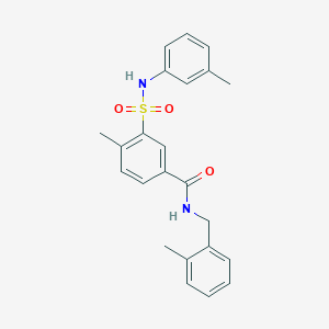 4-methyl-N-(2-methylbenzyl)-3-{[(3-methylphenyl)amino]sulfonyl}benzamide