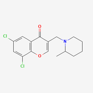 6,8-dichloro-3-[(2-methyl-1-piperidinyl)methyl]-4H-chromen-4-one