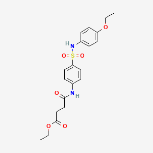 ethyl 4-[(4-{[(4-ethoxyphenyl)amino]sulfonyl}phenyl)amino]-4-oxobutanoate