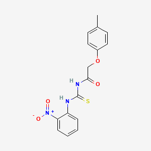 2-(4-methylphenoxy)-N-[(2-nitrophenyl)carbamothioyl]acetamide