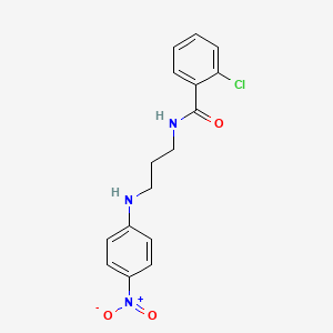 2-chloro-N-{3-[(4-nitrophenyl)amino]propyl}benzamide