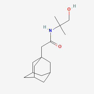 molecular formula C16H27NO2 B5243397 2-(1-adamantyl)-N-(1-hydroxy-2-methylpropan-2-yl)acetamide 