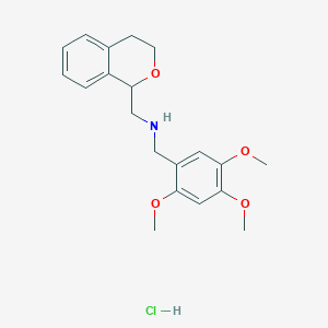 (3,4-dihydro-1H-isochromen-1-ylmethyl)(2,4,5-trimethoxybenzyl)amine hydrochloride