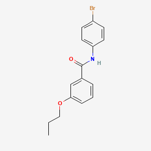 molecular formula C16H16BrNO2 B5243455 N-(4-bromophenyl)-3-propoxybenzamide 