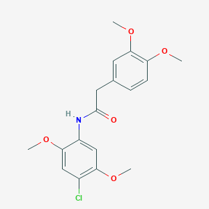 N-(4-chloro-2,5-dimethoxyphenyl)-2-(3,4-dimethoxyphenyl)acetamide