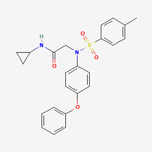 N~1~-cyclopropyl-N~2~-[(4-methylphenyl)sulfonyl]-N~2~-(4-phenoxyphenyl)glycinamide