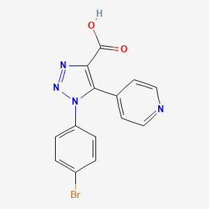 molecular formula C14H9BrN4O2 B5243480 1-(4-bromophenyl)-5-(pyridin-4-yl)-1H-1,2,3-triazole-4-carboxylic acid 