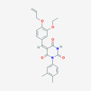 5-[4-(allyloxy)-3-ethoxybenzylidene]-1-(3,4-dimethylphenyl)-2,4,6(1H,3H,5H)-pyrimidinetrione