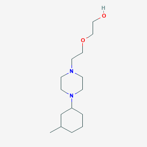 molecular formula C15H30N2O2 B5243519 2-[2-[4-(3-Methylcyclohexyl)piperazin-1-yl]ethoxy]ethanol 