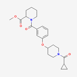 methyl 1-(3-{[1-(cyclopropylcarbonyl)-4-piperidinyl]oxy}benzoyl)-2-piperidinecarboxylate