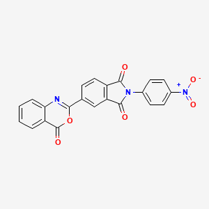 molecular formula C22H11N3O6 B5243539 2-(4-nitrophenyl)-5-(4-oxo-4H-3,1-benzoxazin-2-yl)-1H-isoindole-1,3(2H)-dione 