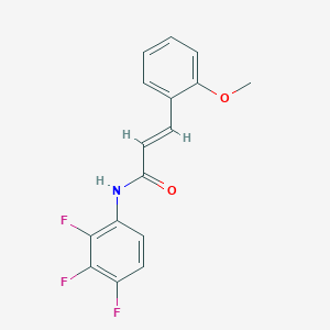 (2E)-3-(2-methoxyphenyl)-N-(2,3,4-trifluorophenyl)prop-2-enamide